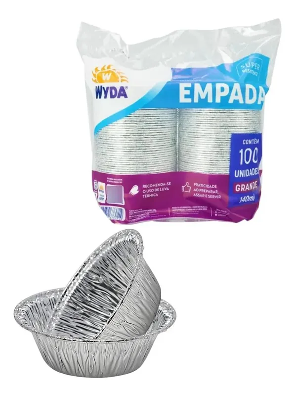 Bandeja Empada 140 Ml Grande Wyda C/100