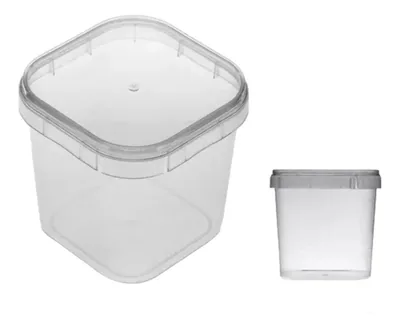 Pote 0220 Ml (plastilania) Quadrado C/tp C/10