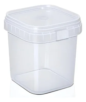 Pote 0500 Ml (plastilania) Quadrado C/tp C/10UN.