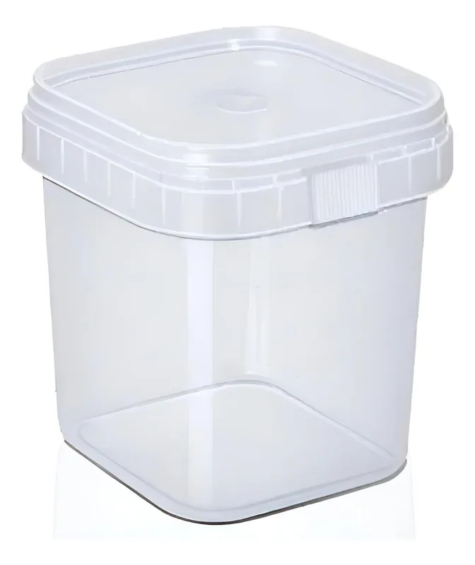 Pote 0500 Ml (plastilania) Quadrado C/tp C/10UN.