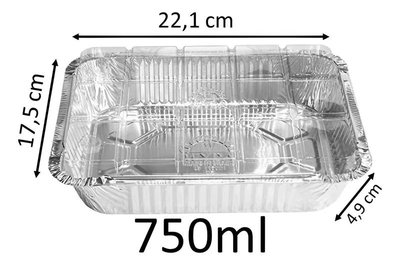 Bandeja D-7 750 Ml (202X132) C/10 Wyda (fabrica)