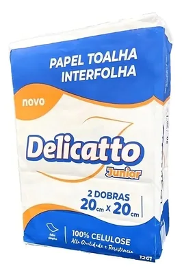 Toalha Int. (20X20) Celulose Delicatto Junior C/800 (1261)