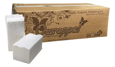 Toalha Int. (20X20) Celulose Ouroppel Premium Caixa C/4800 (1430)
