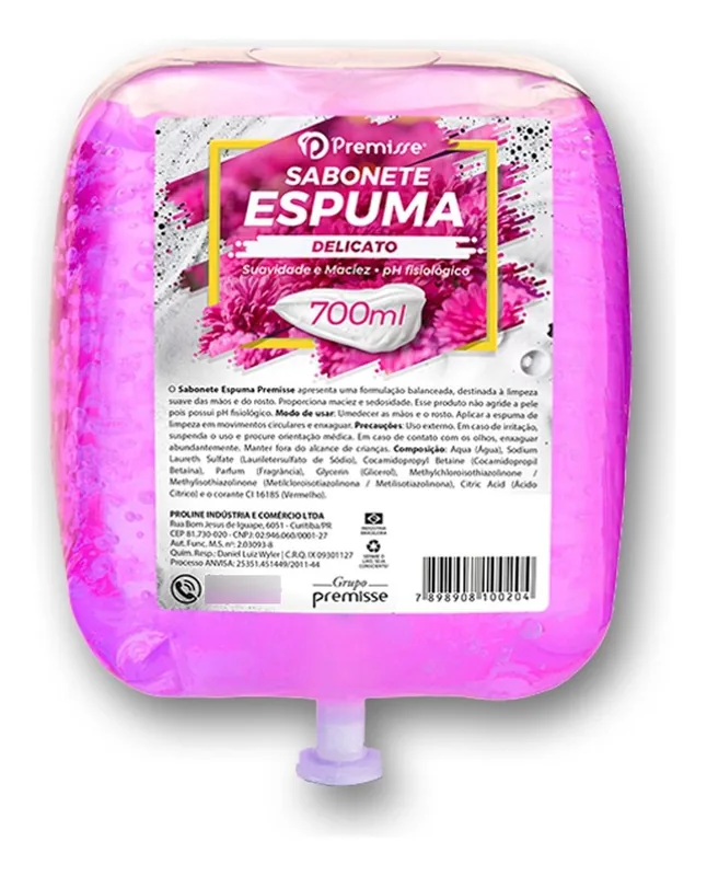 Sabonete Espuma Delicato Premisse Refil 700ML (110041700)