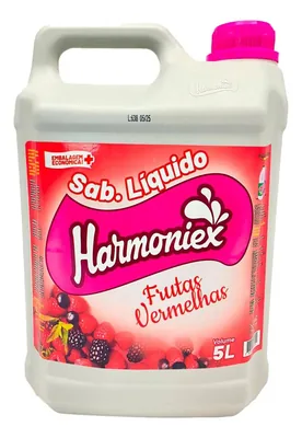 Sabonete Liq. Frutas Vermelhas - Harmoniex - 5 Lts
