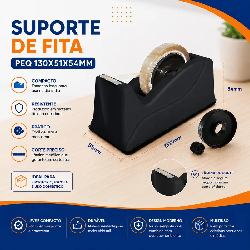 Suporte de Fita Cavia Peq 130X51X54MM (29967)