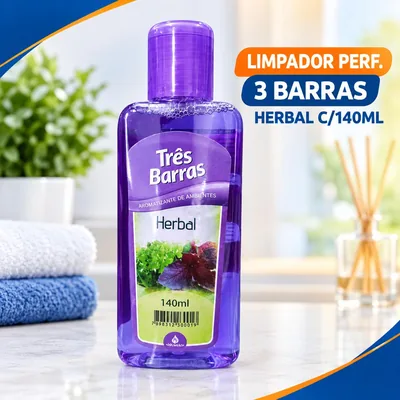 Limpador Perf. 3 Barras Herbal C/140ML