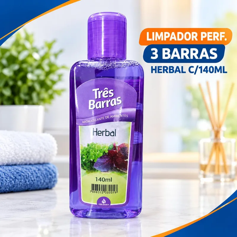 Limpador Perf. 3 Barras Herbal C/140ML
