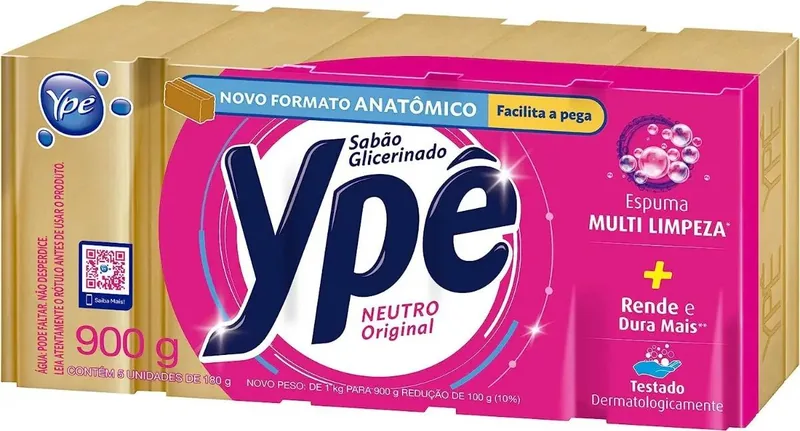 Sabao Ype Barra Neutro C/05X160 Gr.