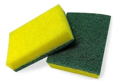 Esponja Multiuso Verde Amarela Un (26256)