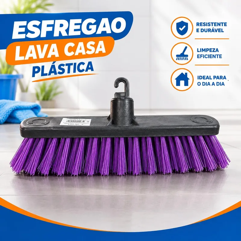 Esfregao Lava Casa Plastica (E024)