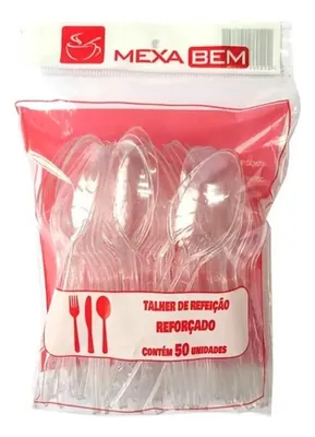 Colher Refeicao Master Cristal Mexabem C/500