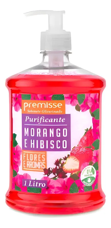 Sabonete Liq. Morango e Hibiscus Premisse 450ML