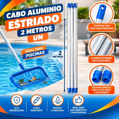 Cabo Aluminio Estriado 2MTS Un COD50017