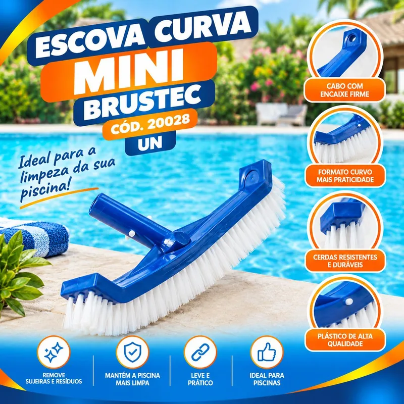 Escova Curva Mini Brustec COD20028 Un