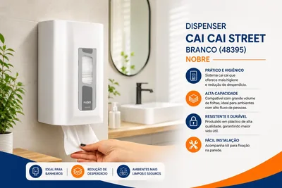 Dispenser Cai Cai Street Branco (48395) Nobre