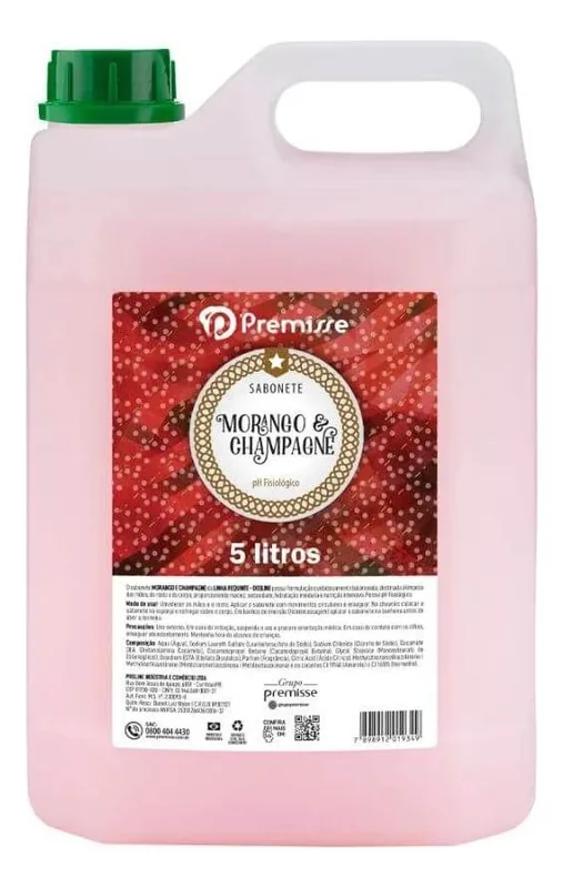 Sabonete Liq. Morango Champagnhe Deoline 05LT (1100145)