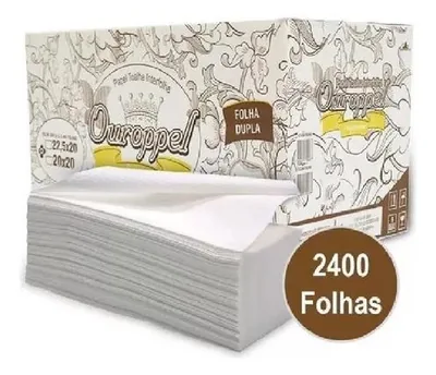 Toalha Int. (22,5X20) Folha Dupla Ouroppel Supreme Cx C/2400