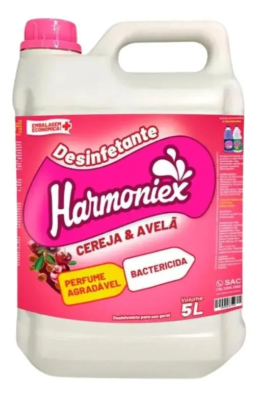Desinfetante Cereja Avela Harmoniex 5 Lts