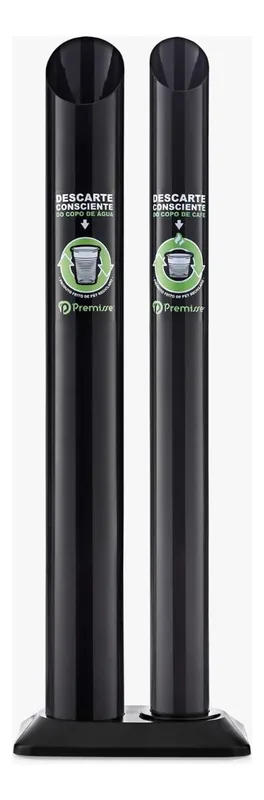 Suporte Pvc Lixo Copos Agua/cafe Premisse Preto (34028202)