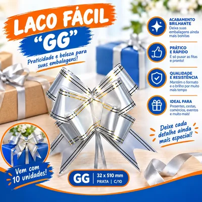 Laco Facil "gg" 32X510MM C/10 Prata Best