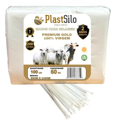 Saco Silagem Virgem Branco Uv (52X110) C/50