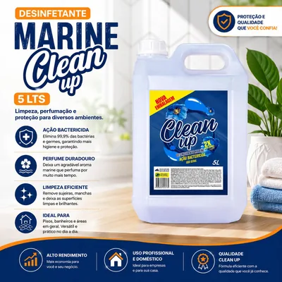 Desinfetante Marine Clean Up 5 Lts