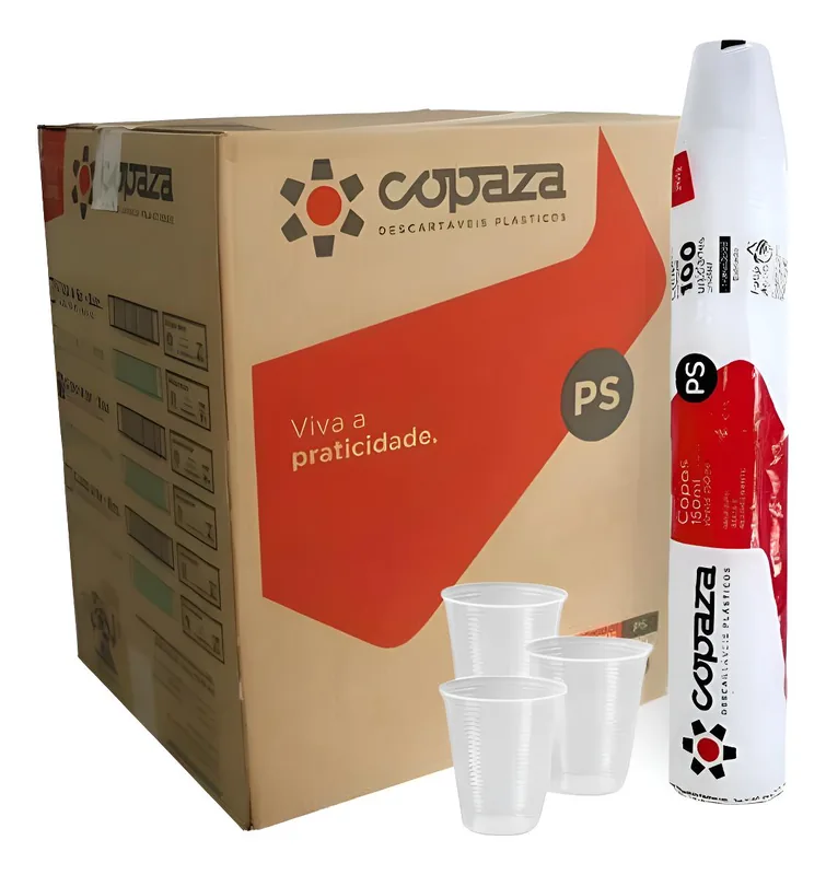 Copo 180 Ml Copaza Transl. Abnt 2012 C/100