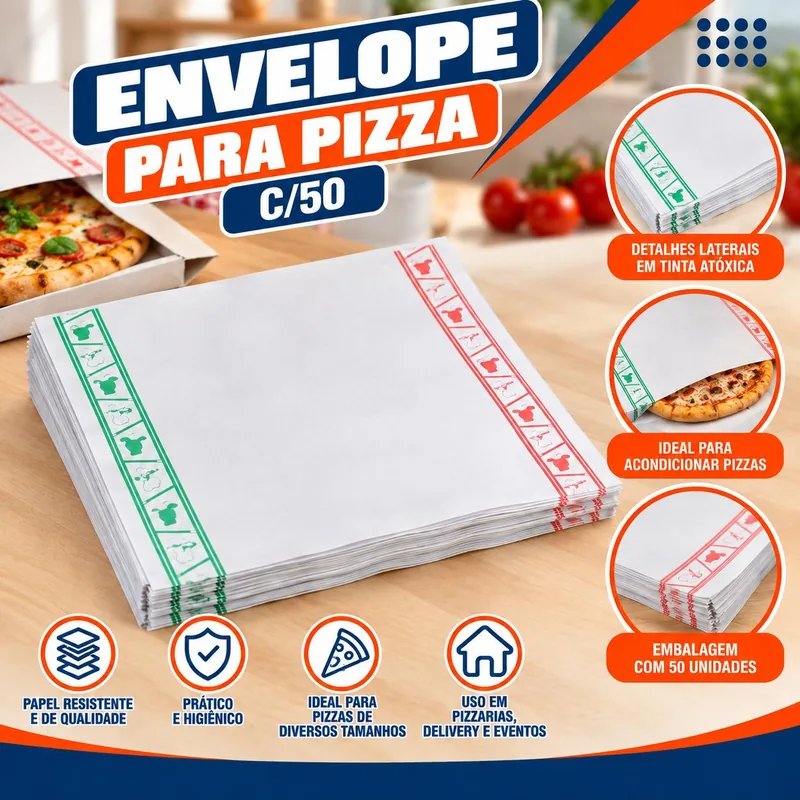 Envelope p/ Pizza C/50