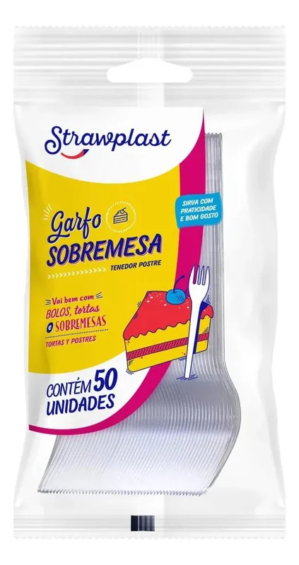 Garfo Sobremesa Cristal Straw (10330470) C/50