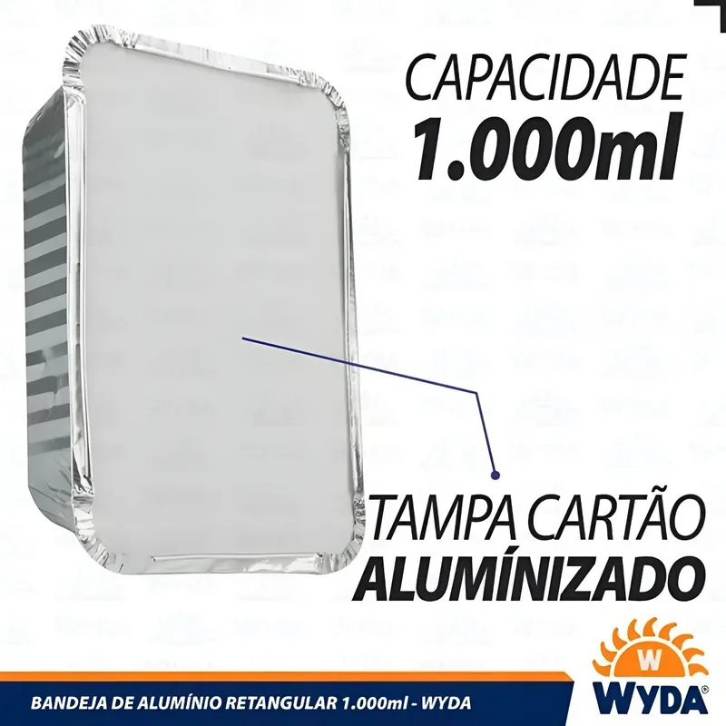 Bandeja D-2 1000 Ml (196X148) C/10 Wyda