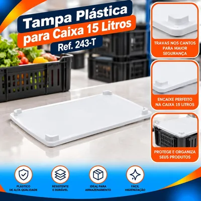 Tampa Plast. 015 L. Branca Ref. 243-T Bolivar