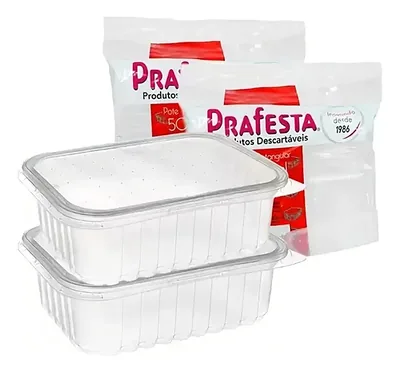 Pote 0500 Ml (prafesta) Retangular (8311) C/24