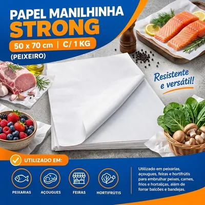 Papel Manilhinha Strong 50X70 C/1 Kg (peixeiro)