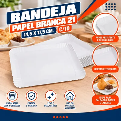 Bandeja Pap. Brc. 21 (14,5X17,5) C/10