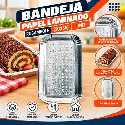 Bandeja Pap. Lam. Rocambole (20X35) Un
