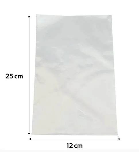 Saco POLIPROP.12X25X0,6 (embalado) C/200 Gr