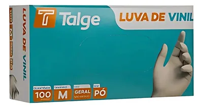 Luva Vinil Procedimento (sem Po) - M - C/100