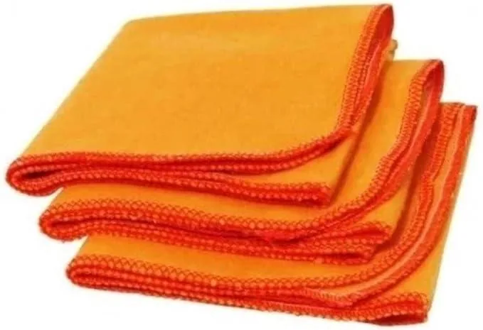 Flanela de Algodao 28X38CM Laranja Duzia