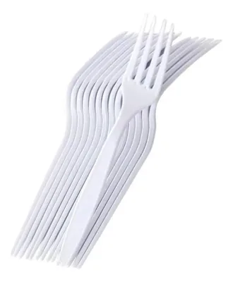 Garfo Refeicao Master Branco Strawplast (10330417) C/500
