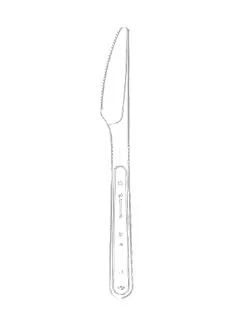 Faca Refeicao Master Cristal Strawplast (10330391) C/500