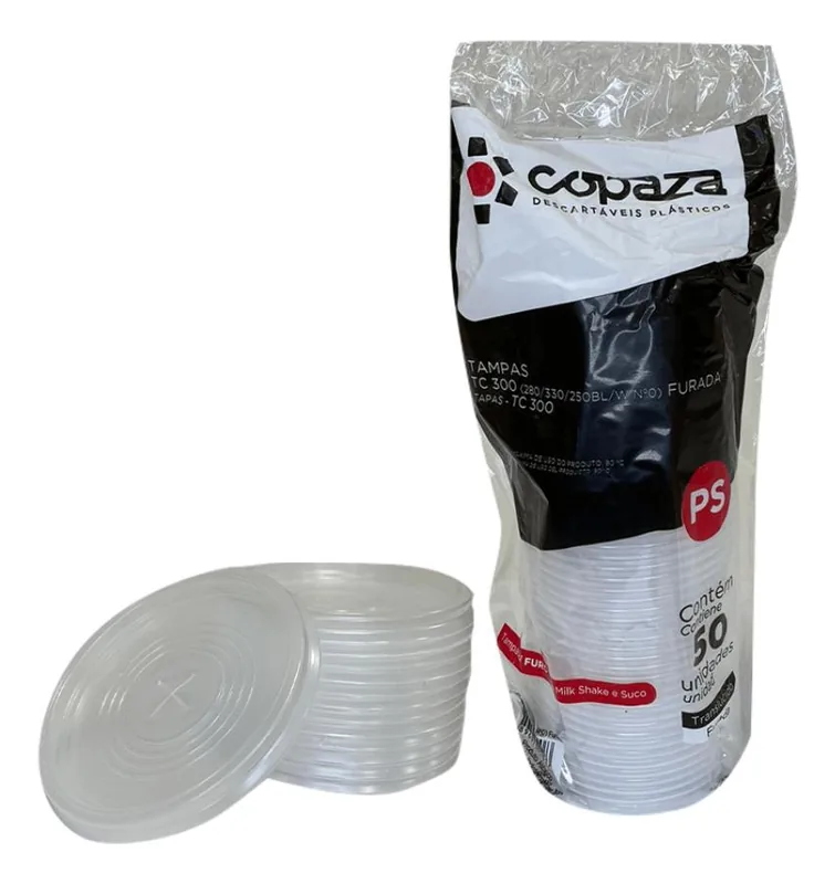 Tampa Copo 330 com Furo TC-330 Copaza C/50