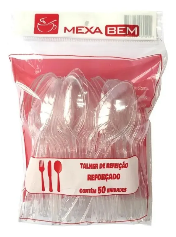 Colher Refeiçao Master Cristal Mexabem C/50