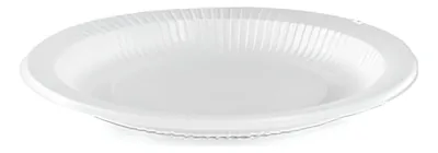 Prato Plast. 21 Cm Branco (raso) Fonplast C/10
