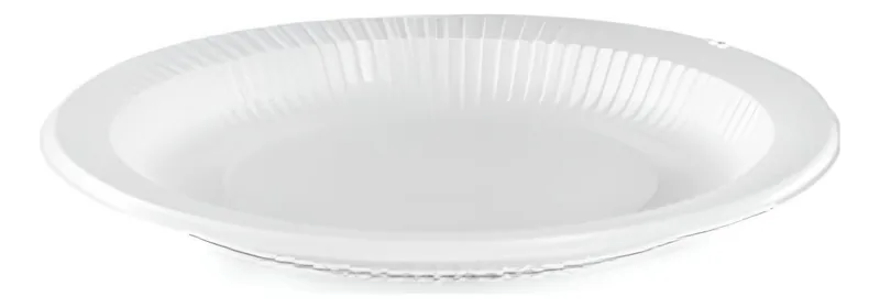 Prato Plast. 21 Cm Branco (raso) Fonplast C/10