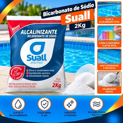 Bicarbonato de Sodio Suall Sc 2KG (CBISOF20)