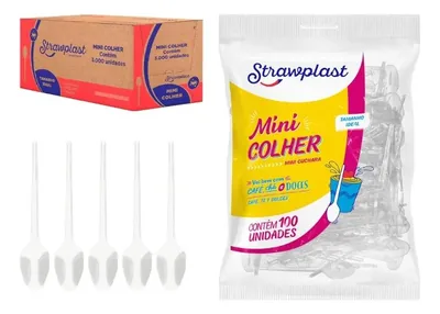 Colher Cafe/cha Cristal Straw (628/691) C/100