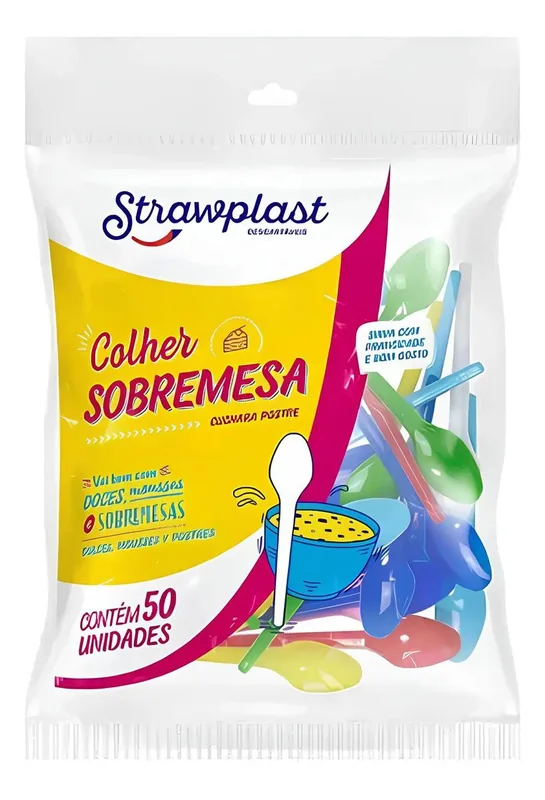 Colher Sobremesa Mista Straw 206 C/50