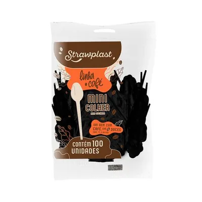 Colherinha Cafe/cha Preta Straw (COD.636) C/100
