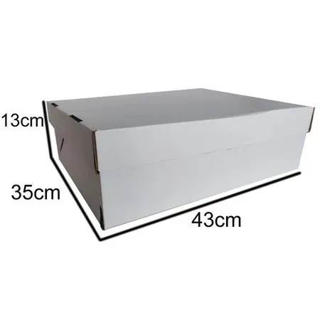 Caixa p/ Bolo Tampa / Fundo N 1 (43X35X13) Un.